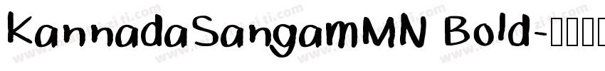 KannadaSangamMN Bold字体转换